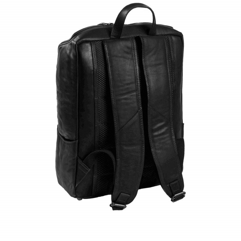 Rucksack Rich Laptopfach 15,4 Zoll Black, Farbe: schwarz, Marke: The Chesterfield Brand, EAN: 8719241018225, Abmessungen in cm: 32x40x14, Bild 2 von 7