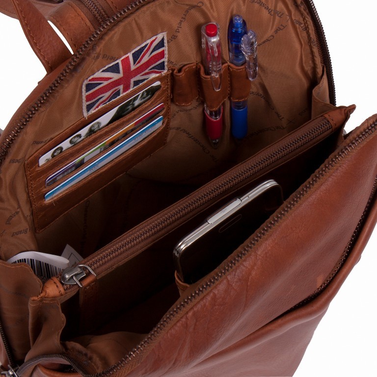 Rucksack Claire Cognac, Farbe: cognac, Marke: The Chesterfield Brand, EAN: 8719241029979, Abmessungen in cm: 24x29x10, Bild 4 von 8