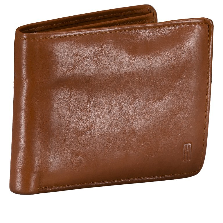 Geldbörse Riley mit RFID-Schutz Cognac, Farbe: cognac, Marke: Hausfelder Manufaktur, EAN: 4065646014503, Abmessungen in cm: 12.5x9.5x1.5, Bild 2 von 4