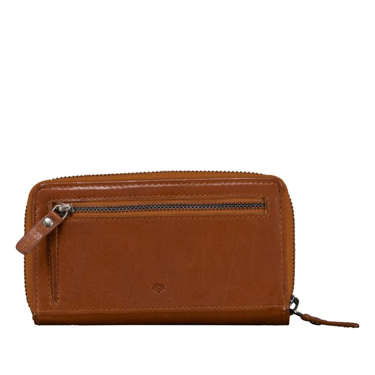 Geldbörse Riley mit RFID-Schutz Cognac, Farbe: cognac, Marke: Hausfelder Manufaktur, EAN: 4065646007956, Abmessungen in cm: 14.8x9.2x2.5, Bild 3 von 4