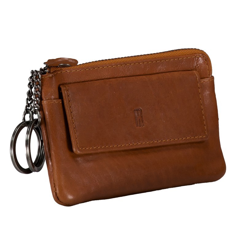 Schlüsseletui Riley Cognac, Farbe: cognac, Marke: Hausfelder Manufaktur, EAN: 4065646014862, Abmessungen in cm: 13x7.7x0.7, Bild 2 von 4