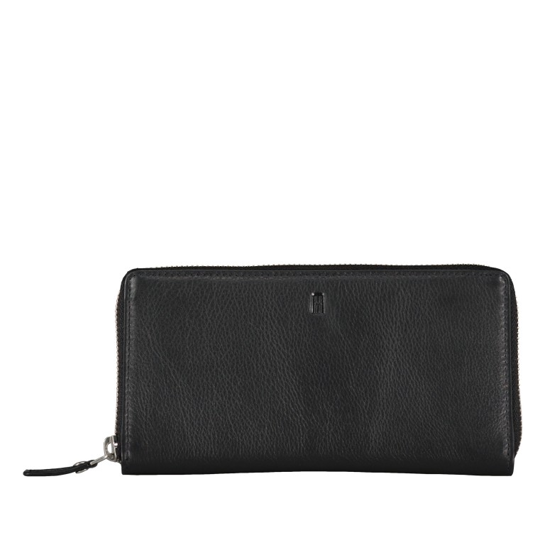 Geldbörse Nappa mit RFID-Schutz Schwarz, Farbe: schwarz, Marke: Hausfelder Manufaktur, EAN: 4065646007994, Abmessungen in cm: 19x10x1.5, Bild 1 von 4