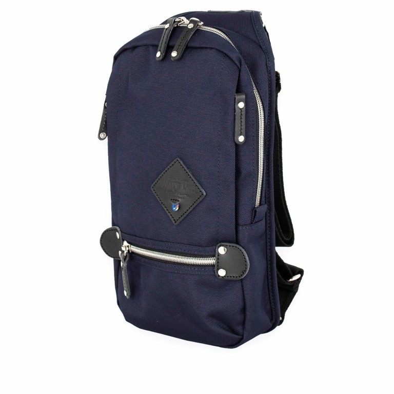 Slingbag Takao Navy, Farbe: blau/petrol, Marke: Harvest Label, EAN: 4260594130248, Abmessungen in cm: 18x32x6, Bild 2 von 8