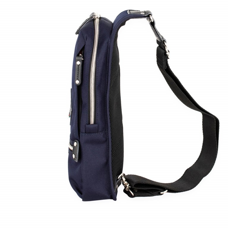 Slingbag Takao Navy, Farbe: blau/petrol, Marke: Harvest Label, EAN: 4260594130248, Abmessungen in cm: 18x32x6, Bild 3 von 8