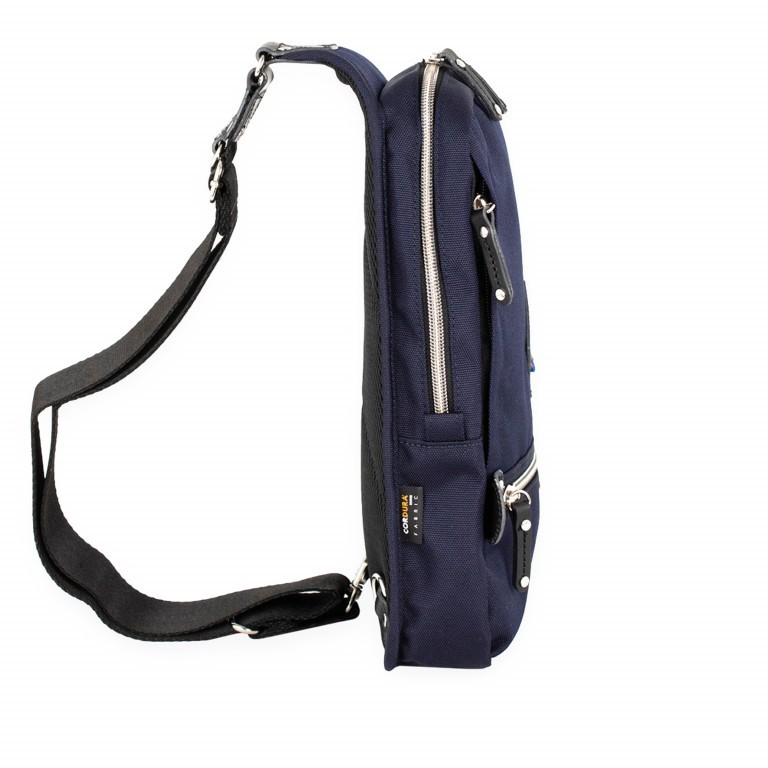 Slingbag Takao Navy, Farbe: blau/petrol, Marke: Harvest Label, EAN: 4260594130248, Abmessungen in cm: 18x32x6, Bild 4 von 8