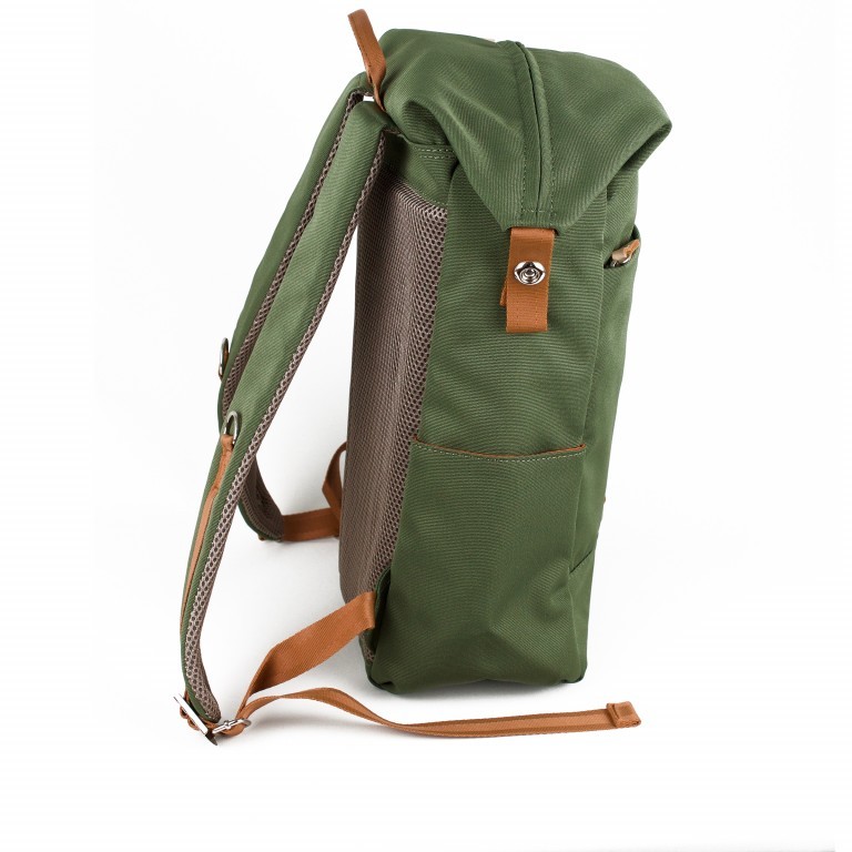 Rucksack Sushio Toploader Khaki, Farbe: grün/oliv, Marke: Harvest Label, EAN: 4260594130392, Abmessungen in cm: 27x43x15, Bild 4 von 9