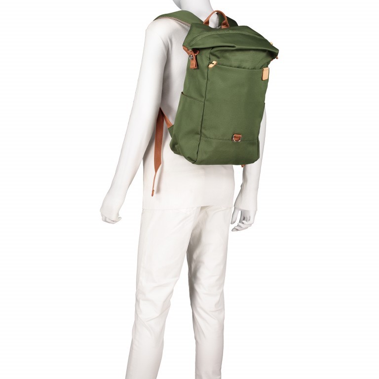 Rucksack Sushio Toploader Khaki, Farbe: grün/oliv, Marke: Harvest Label, EAN: 4260594130392, Abmessungen in cm: 27x43x15, Bild 6 von 9