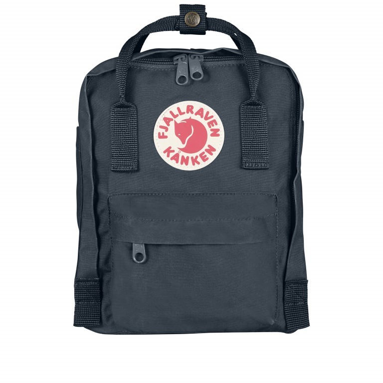 Rucksack Kånken Mini Graphite, Farbe: anthrazit, Marke: Fjällräven, EAN: 7392158498468, Abmessungen in cm: 20x29x13, Bild 1 von 11