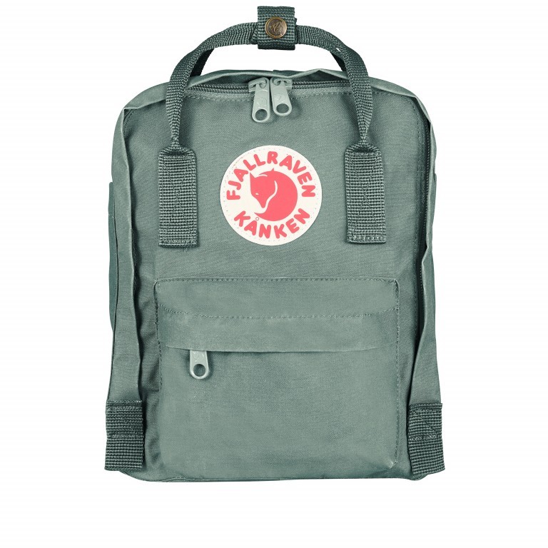 Rucksack Kånken Mini Frost Green, Farbe: grün/oliv, Marke: Fjällräven, EAN: 7392158898886, Abmessungen in cm: 20x29x13, Bild 1 von 11