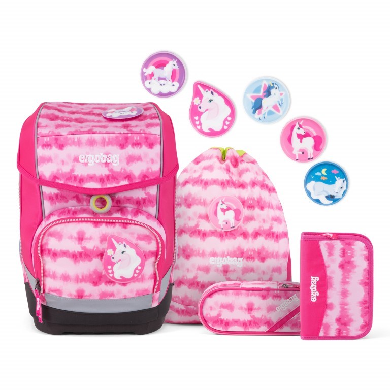 Schulranzen Cubo Set 5-teilig ZauBärwatte, Farbe: rosa/pink, Marke: Ergobag, EAN: 4057081035458, Abmessungen in cm: 25x40x20, Bild 1 von 9
