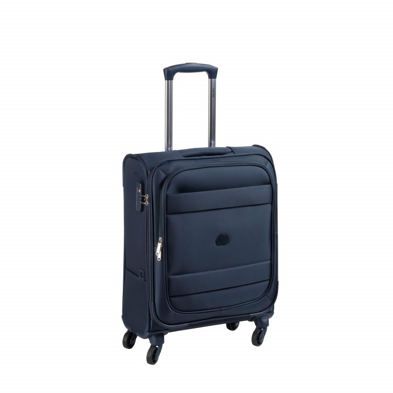 Koffer Indiscrete 55 cm Nachtblau, Farbe: blau/petrol, Marke: Delsey, EAN: 3219110403077, Abmessungen in cm: 40x55x20, Bild 2 von 6
