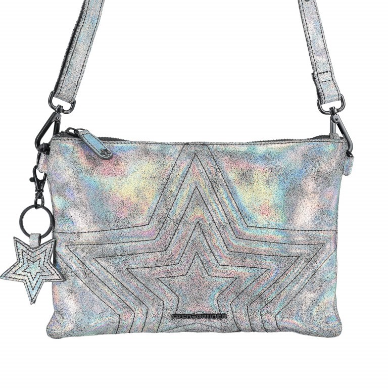 Clutch Starlight Pavo Rainbow, Farbe: metallic, Marke: FredsBruder, EAN: 4251634202643, Abmessungen in cm: 27x18.5x6, Bild 1 von 5