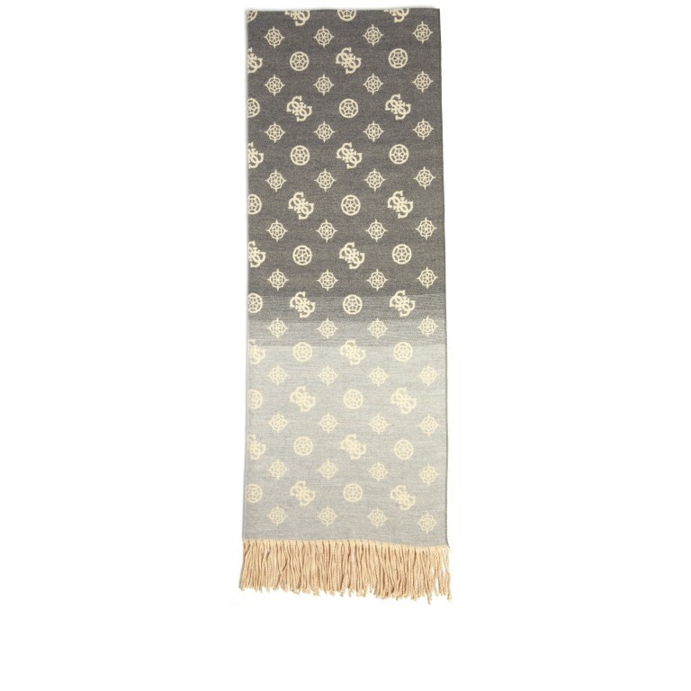 Schal Logo mit Fransen Black Multi, Farbe: schwarz, Marke: Guess, EAN: 7619342124164, Bild 2 von 4