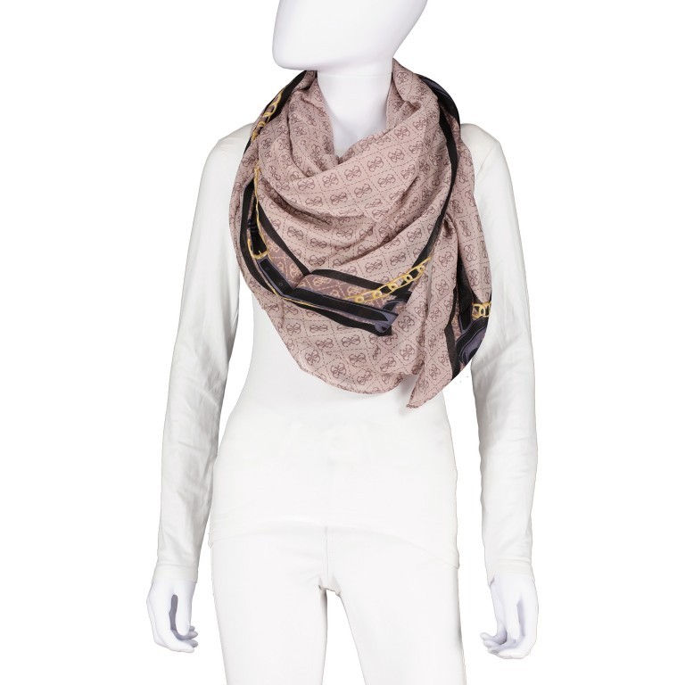 Tuch Karree Aviana Kefiah Latte Stone, Farbe: beige, Marke: Guess, EAN: 7622078003771, Abmessungen in cm: 130x0x130, Bild 3 von 3
