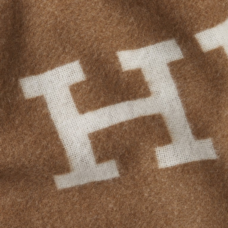 Schal Monotype Scarf Desert Khaki, Farbe: braun, Marke: Tommy Hilfiger, EAN: 8720645287803, Abmessungen in cm: 28x190x0, Bild 3 von 3