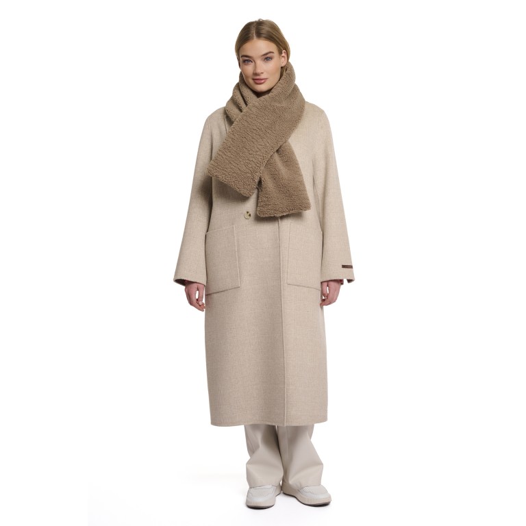 Schal Asho, Farbe: braun, beige, Marke: Rino & Pelle, Abmessungen in cm: 18.5x140x1.5, Bild 3 von 4