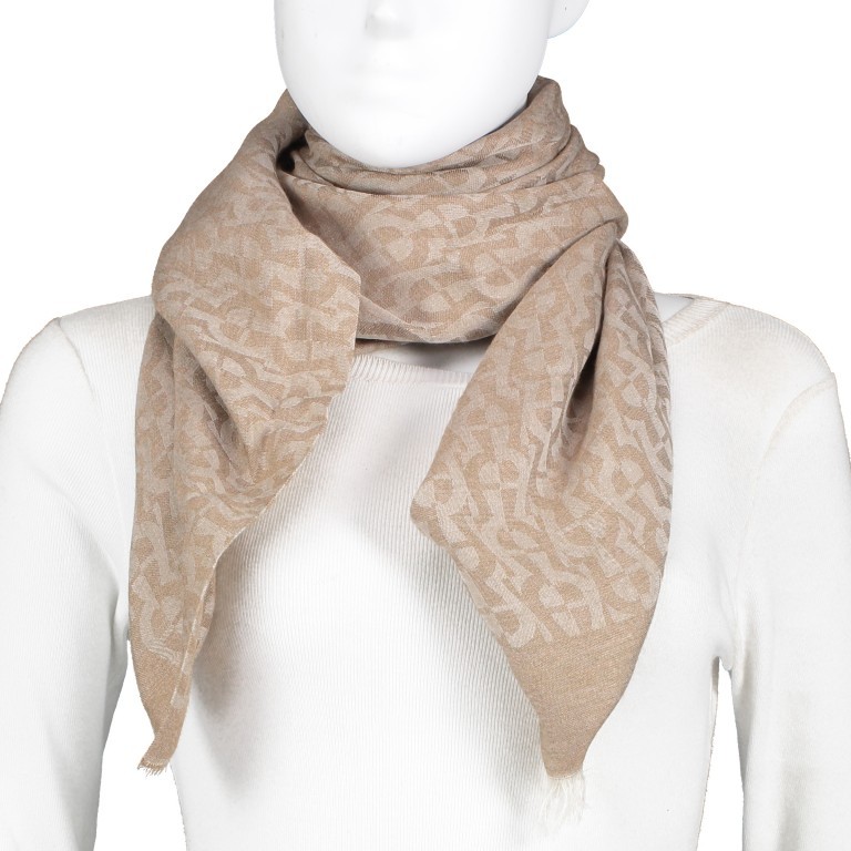 Schal Casual 242-591, Farbe: schwarz, grau, blau/petrol, braun, taupe/khaki, grün/oliv, rot/weinrot, rosa/pink, Marke: AIGNER, Abmessungen in cm: 160x180x0.1, Bild 4 von 6