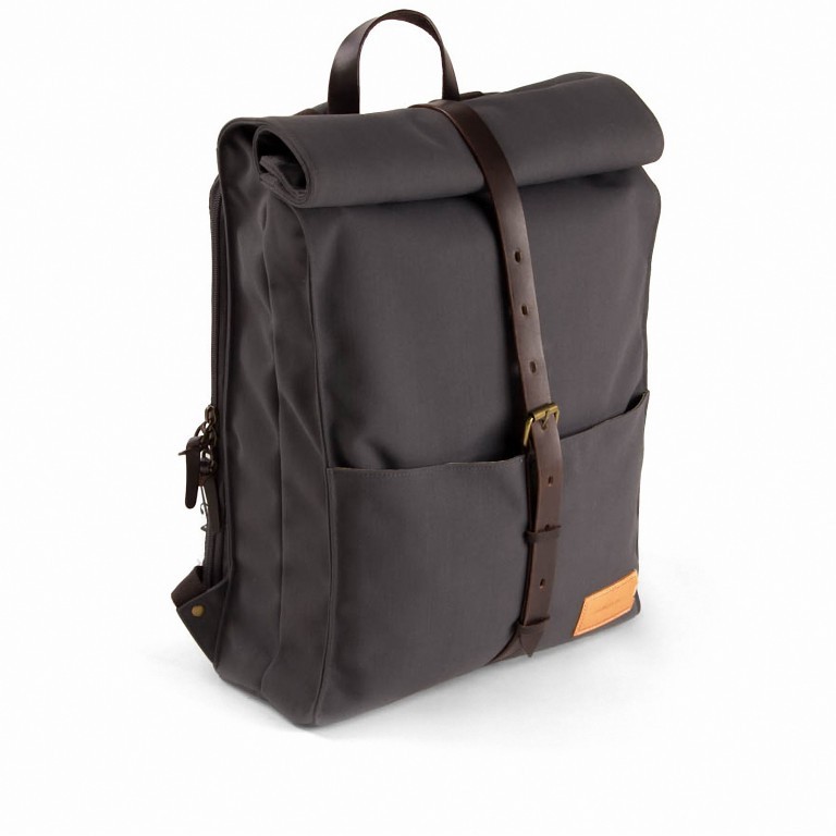 Rucksack Berlin Series Alex 24h Stone Blue Dark Brown, Farbe: blau/petrol, Marke: Property of ..., EAN: 8719322703422, Abmessungen in cm: 33x42x12, Bild 1 von 6