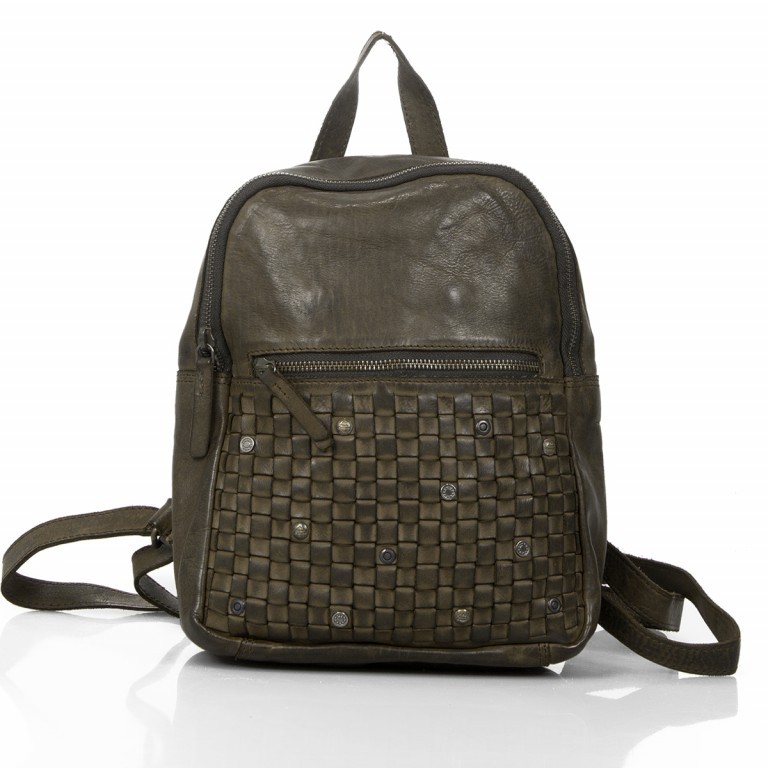 Rucksack Soft-Weaving Zola B3.6110 Olive Green, Farbe: grün/oliv, Marke: Harbour 2nd, EAN: 4046478035140, Abmessungen in cm: 30x26x9, Bild 1 von 6