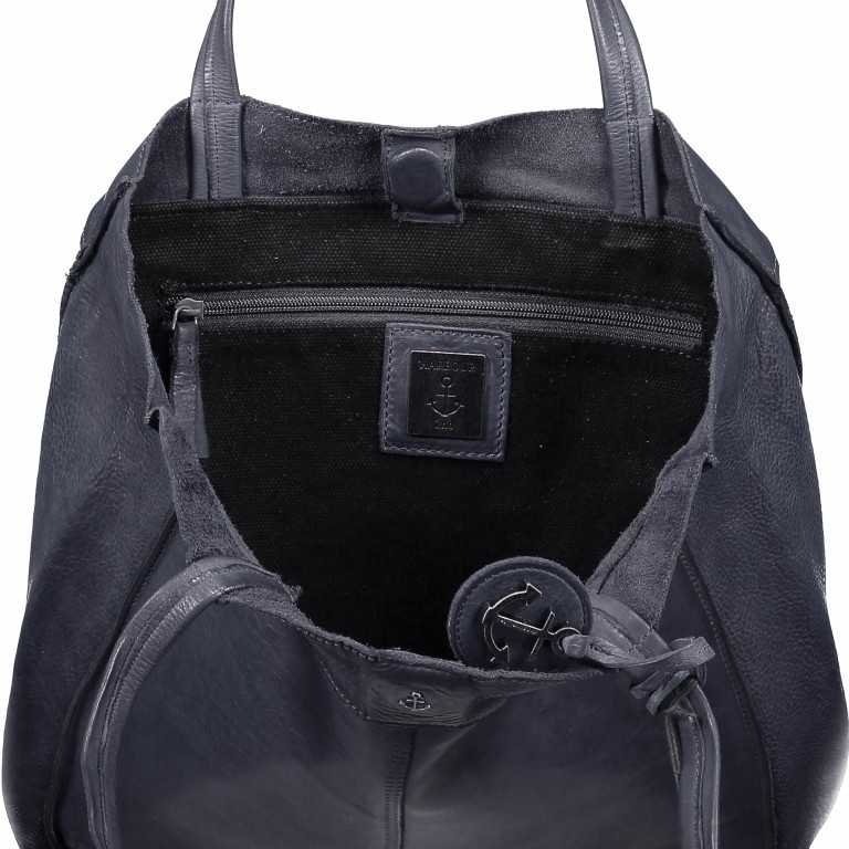 Shopper Anchor-Love Elbe 1 B3.6595 Midnight Navy, Farbe: blau/petrol, Marke: Harbour 2nd, EAN: 4046478034921, Abmessungen in cm: 29x37x11, Bild 4 von 8