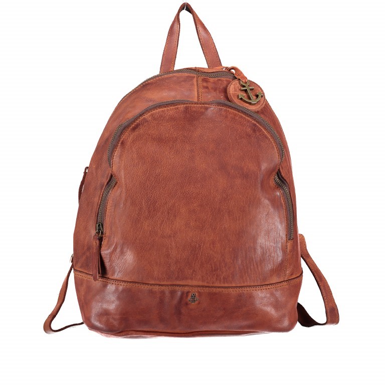 Rucksack Anchor-Love Meghan B3.7570 Charming Cognac, Farbe: cognac, Marke: Harbour 2nd, EAN: 4046478035072, Abmessungen in cm: 28x34x11.5, Bild 1 von 7