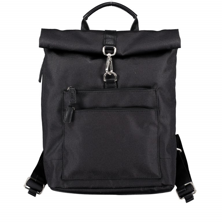 Rucksack Bergen Rolltop Black, Farbe: schwarz, Marke: Jost, EAN: 4025307743180, Abmessungen in cm: 30x35x9, Bild 1 von 7