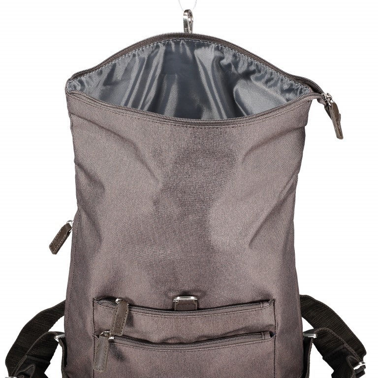 Rucksack Bergen Rolltop Black, Farbe: schwarz, Marke: Jost, EAN: 4025307743180, Abmessungen in cm: 30x35x9, Bild 6 von 7