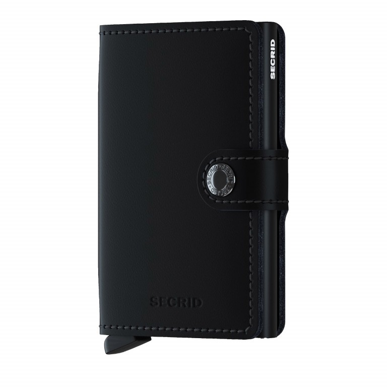 Geldbörse Miniwallet Matte Black, Farbe: schwarz, Marke: Secrid, EAN: 8718215286325, Abmessungen in cm: 6.8x10.2x2.1, Bild 1 von 4