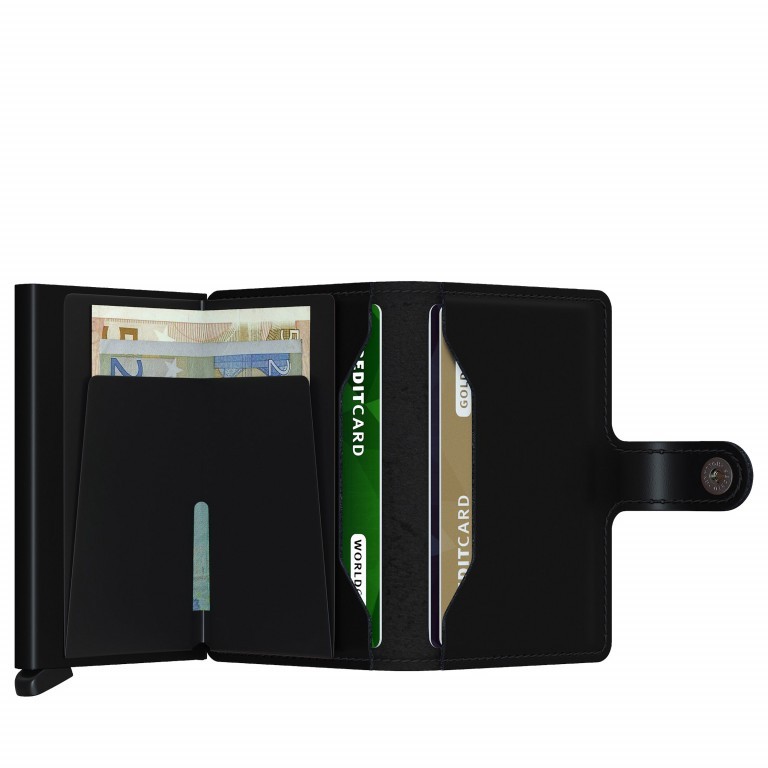 Geldbörse Miniwallet Matte Black, Farbe: schwarz, Marke: Secrid, EAN: 8718215286325, Abmessungen in cm: 6.8x10.2x2.1, Bild 3 von 4