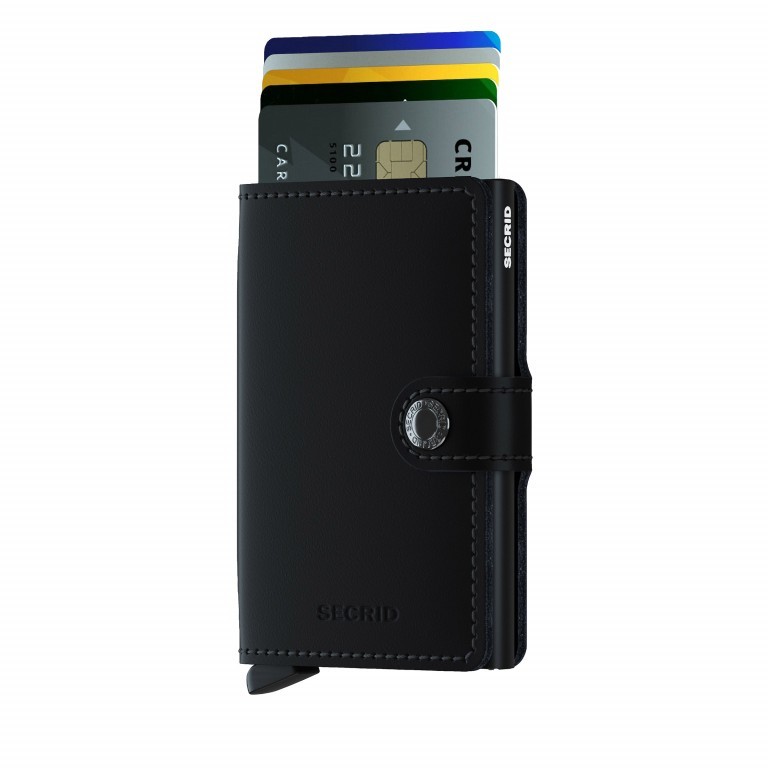 Geldbörse Miniwallet Matte Black, Farbe: schwarz, Marke: Secrid, EAN: 8718215286325, Abmessungen in cm: 6.8x10.2x2.1, Bild 4 von 4