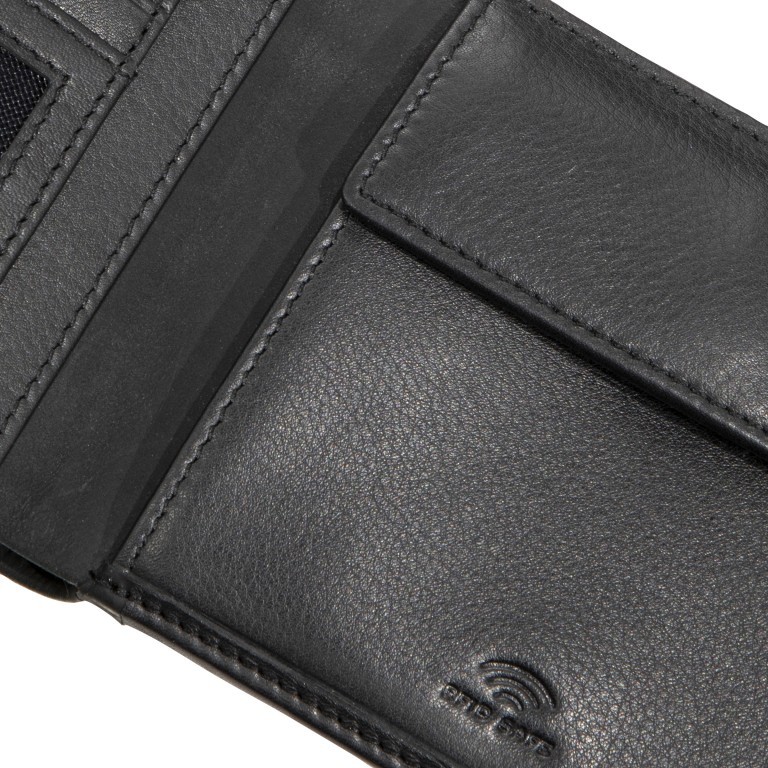 Geldbörse Bundenbach Gandolf mit RFID-Schutz Schwarz, Farbe: schwarz, Marke: Maitre, EAN: 4053533583720, Abmessungen in cm: 12x10x2.5, Bild 5 von 5
