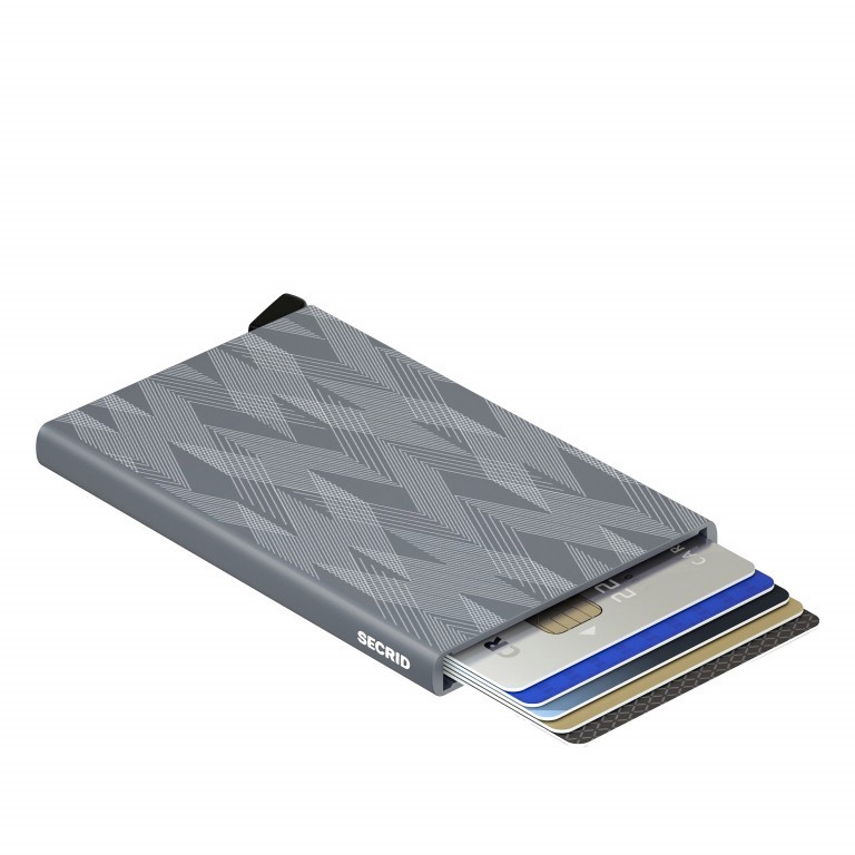 Kartenetui Cardprotector Laser Zigzag Titanium, Farbe: grau, Marke: Secrid, EAN: 8718215286547, Abmessungen in cm: 6.3x10.2x0.8, Bild 4 von 4
