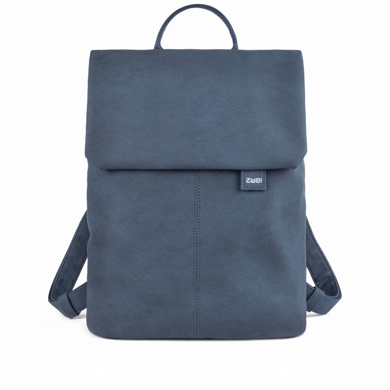 Rucksack Mademoiselle MR14 Nubuk Blue, Farbe: blau/petrol, Marke: Zwei, EAN: 4250257918351, Abmessungen in cm: 28x38x12, Bild 1 von 5