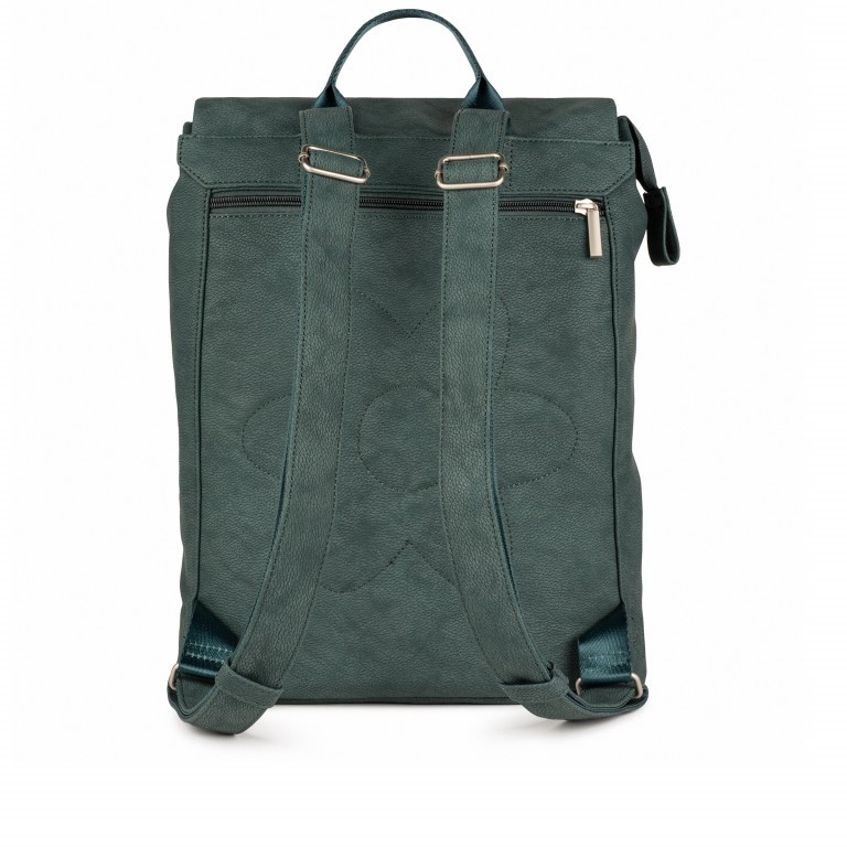 Rucksack Mademoiselle MR14 Nubuk Blue, Farbe: blau/petrol, Marke: Zwei, EAN: 4250257918351, Abmessungen in cm: 28x38x12, Bild 4 von 5