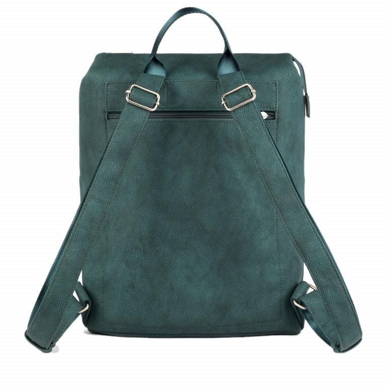 Rucksack Mademoiselle MR15 Nubukblue, Farbe: blau/petrol, Marke: Zwei, EAN: 4250257918436, Abmessungen in cm: 29x38x15, Bild 4 von 5