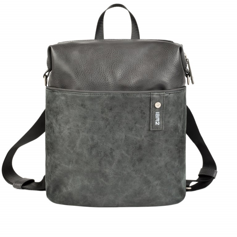 Rucksack Jana JR14 Black, Farbe: schwarz, Marke: Zwei, EAN: 4250257918139, Abmessungen in cm: 30x35x10, Bild 1 von 7