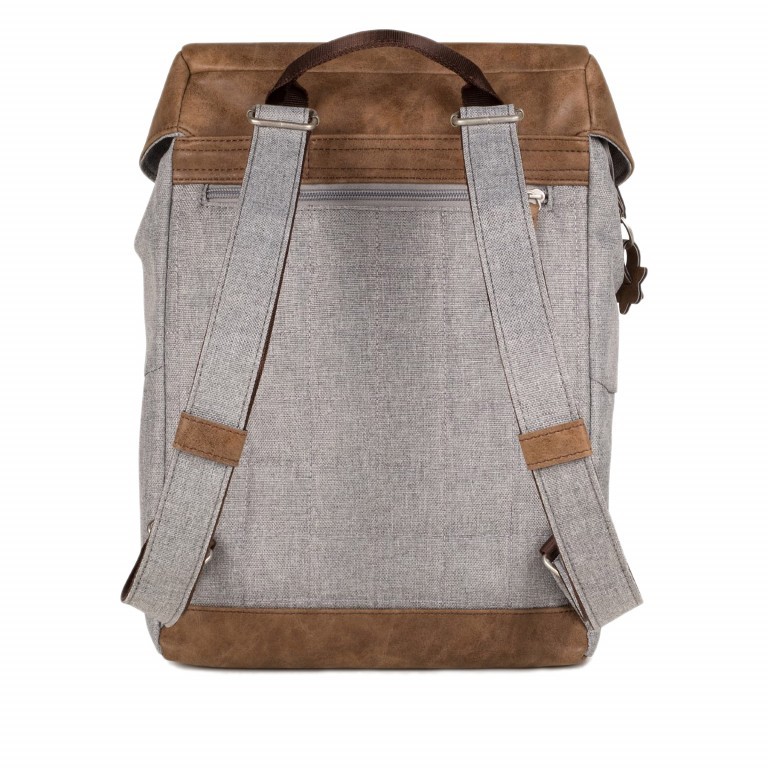 Rucksack Olli O12 Ice, Farbe: grau, Marke: Zwei, EAN: 4250257913882, Abmessungen in cm: 28x33x12, Bild 3 von 4