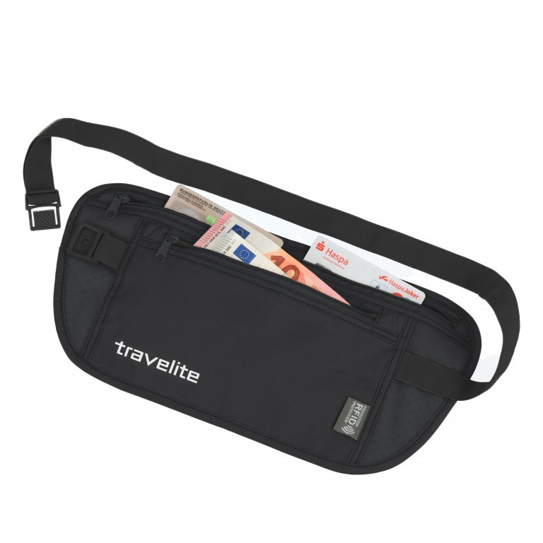 Gürteltasche Protected RFID Schwarz, Farbe: schwarz, Marke: Travelite, EAN: 4027002069053, Bild 1 von 1