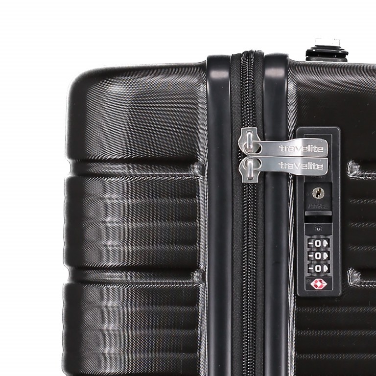 Koffer Soho Größe 55 cm Schwarz, Farbe: schwarz, Marke: Travelite, EAN: 4027002068360, Abmessungen in cm: 39x55x23, Bild 8 von 10