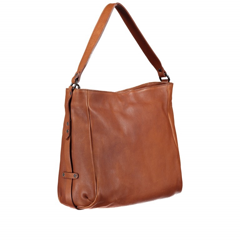 Beuteltasche Alassio 3 Cognac, Farbe: cognac, Marke: Jack Kinsky, EAN: 4251400605791, Abmessungen in cm: 32x29x13, Bild 2 von 6