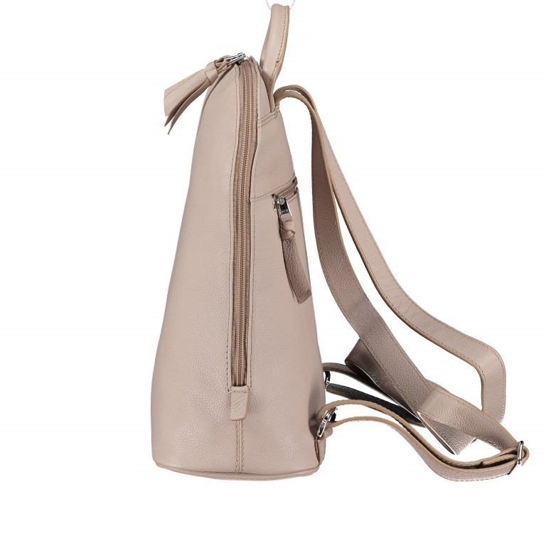 Rucksack Cary 4 375-004 Mushroom, Farbe: taupe/khaki, Marke: Bree, EAN: 4038671021280, Abmessungen in cm: 27x32x12.5, Bild 3 von 6