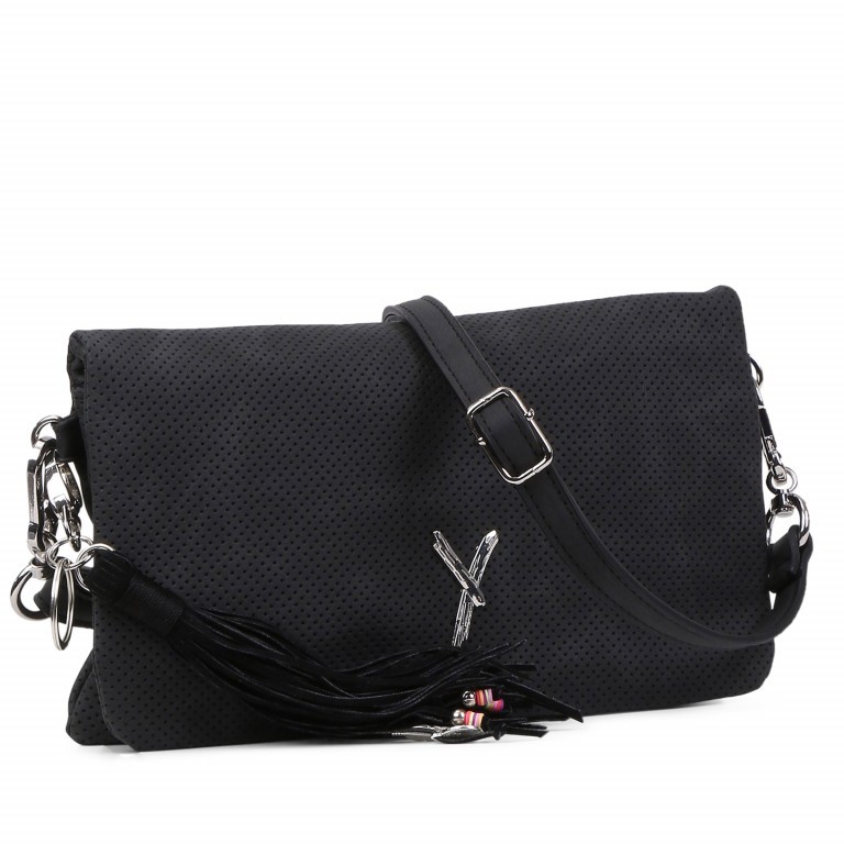 Clutch Romy Black, Farbe: schwarz, Marke: Suri Frey, EAN: 4056185094811, Abmessungen in cm: 25x15x2.5, Bild 2 von 4
