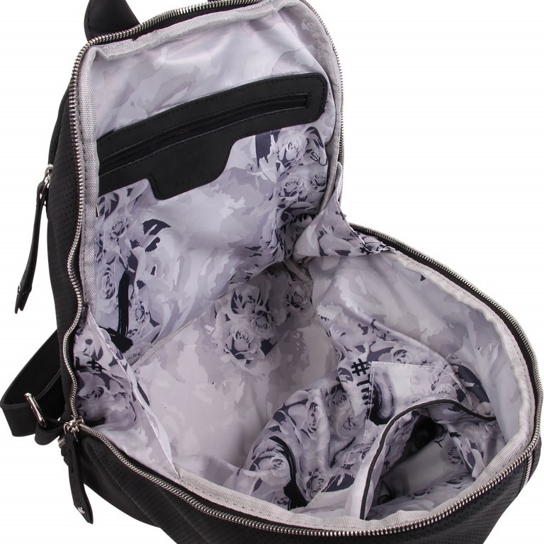 Rucksack Romy 11593 Black, Farbe: schwarz, Marke: Suri Frey, EAN: 4056185095115, Abmessungen in cm: 29x26x14, Bild 5 von 6