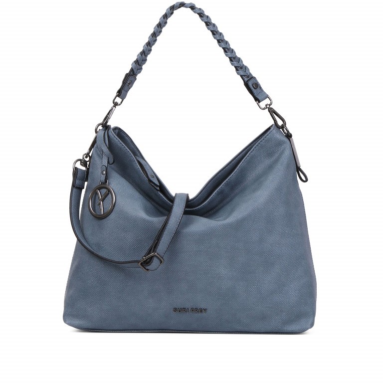 Beuteltasche Kimberly 11751 Jeans, Farbe: blau/petrol, Marke: Suri Frey, EAN: 4056185096648, Abmessungen in cm: 36x29x11.5, Bild 1 von 7