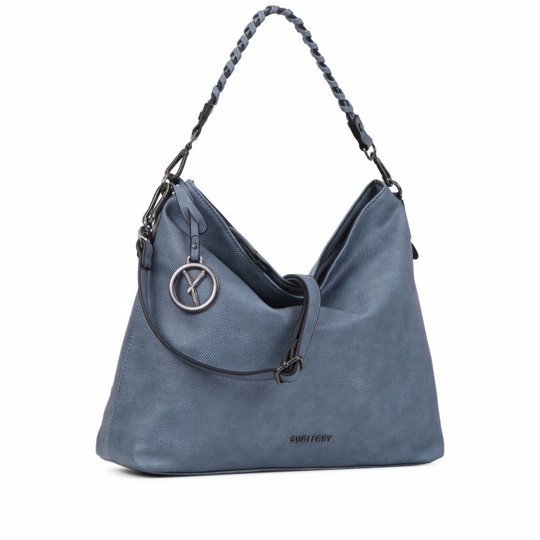 Beuteltasche Kimberly 11751 Jeans, Farbe: blau/petrol, Marke: Suri Frey, EAN: 4056185096648, Abmessungen in cm: 36x29x11.5, Bild 3 von 7