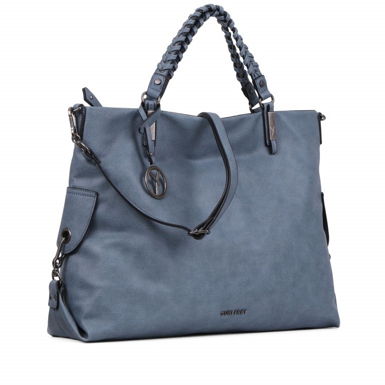 Shopper Kimberly 11754 Jeans, Farbe: blau/petrol, Marke: Suri Frey, EAN: 4056185096761, Abmessungen in cm: 46x37x9, Bild 3 von 7