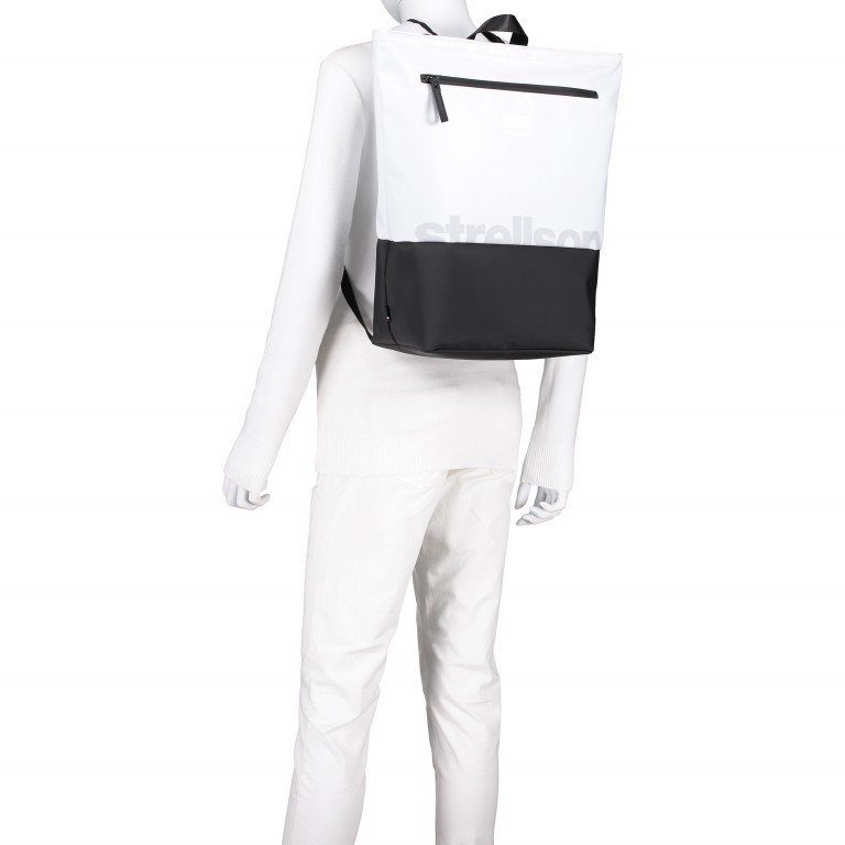 Rucksack Stockwell Backpack SVZ White, Farbe: weiß, Marke: Strellson, EAN: 4053533708611, Abmessungen in cm: 29x44x14, Bild 4 von 6