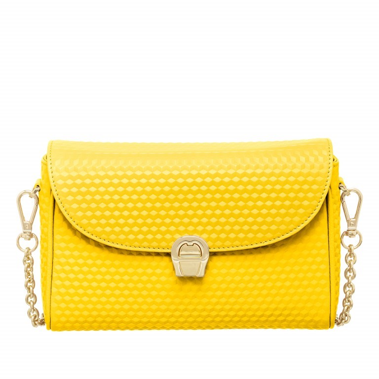 Umhängetasche Genoveva Mini Lemon Yellow, Farbe: gelb, Marke: AIGNER, EAN: 4055539227509, Abmessungen in cm: 22x15x6.5, Bild 1 von 4