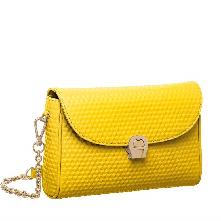 Umhängetasche Genoveva Mini Lemon Yellow, Farbe: gelb, Marke: AIGNER, EAN: 4055539227509, Abmessungen in cm: 22x15x6.5, Bild 2 von 4