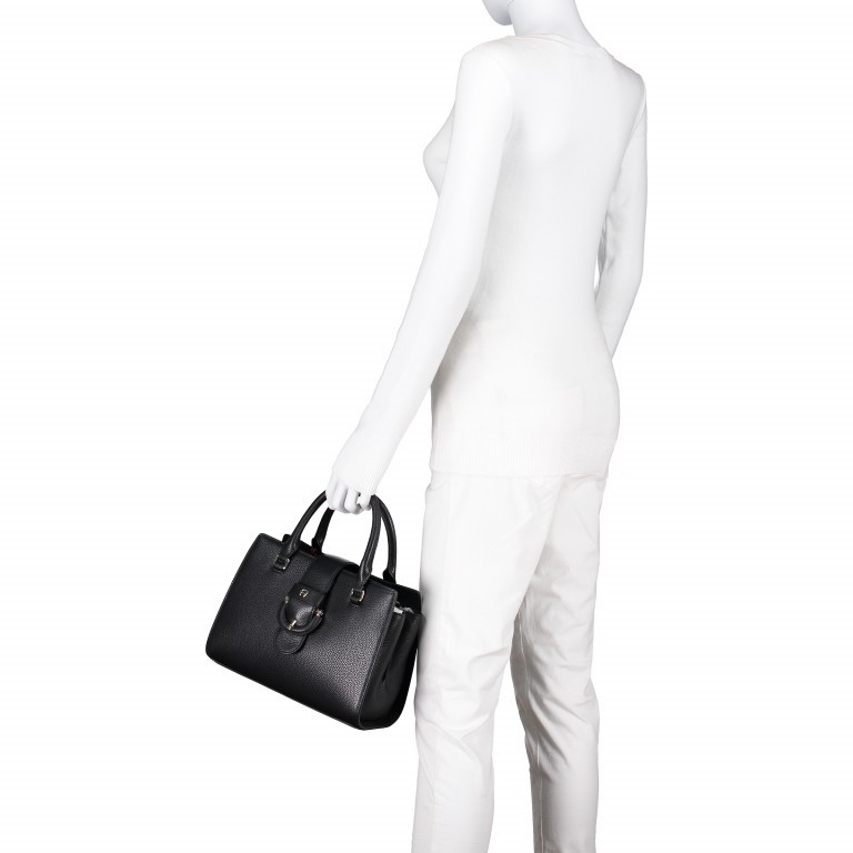 Handtasche Kira Black, Farbe: schwarz, Marke: AIGNER, EAN: 4055539226168, Abmessungen in cm: 27x20x13, Bild 4 von 4